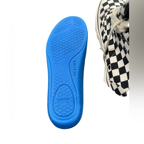 VANS Sentry WC Waffle Cup Marshmallow Checkerboard Hi Top Sneakers Rare Sz 6.5 - Picture 11 of 16